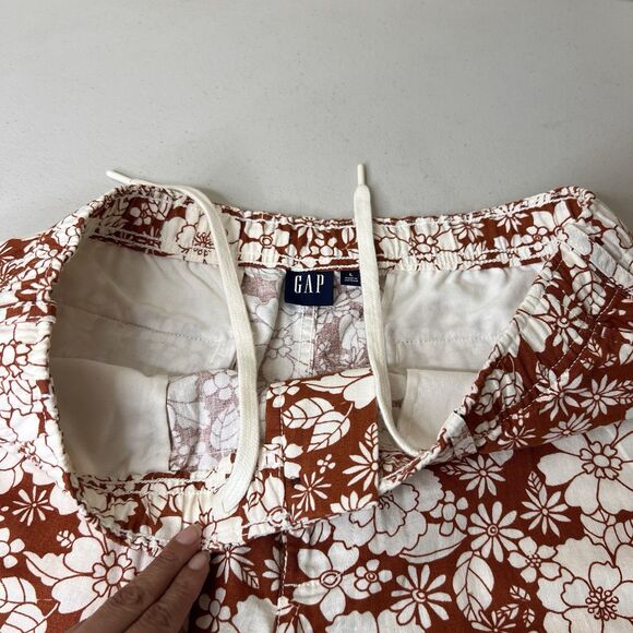 Gap Shorts Mens Large Multicolor Floral Linen Blend 7” Inseam Vacation Tropical - Picture 6 of 11